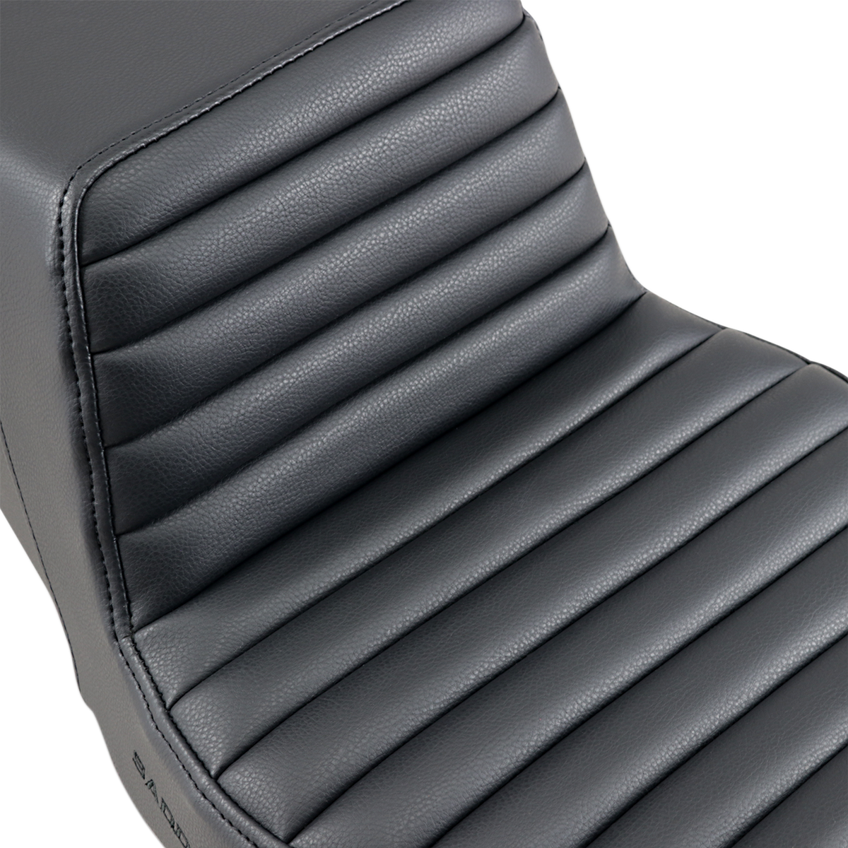 SADDLEMEN Step-Up Seat - Front Tuck-n-Roll - Black - FLHR/FLHX