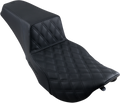 SADDLEMEN Step-Up Seat - Front Lattice Stitch - Black