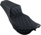 SADDLEMEN Step-Up Seat - Front Lattice Stitch - Black