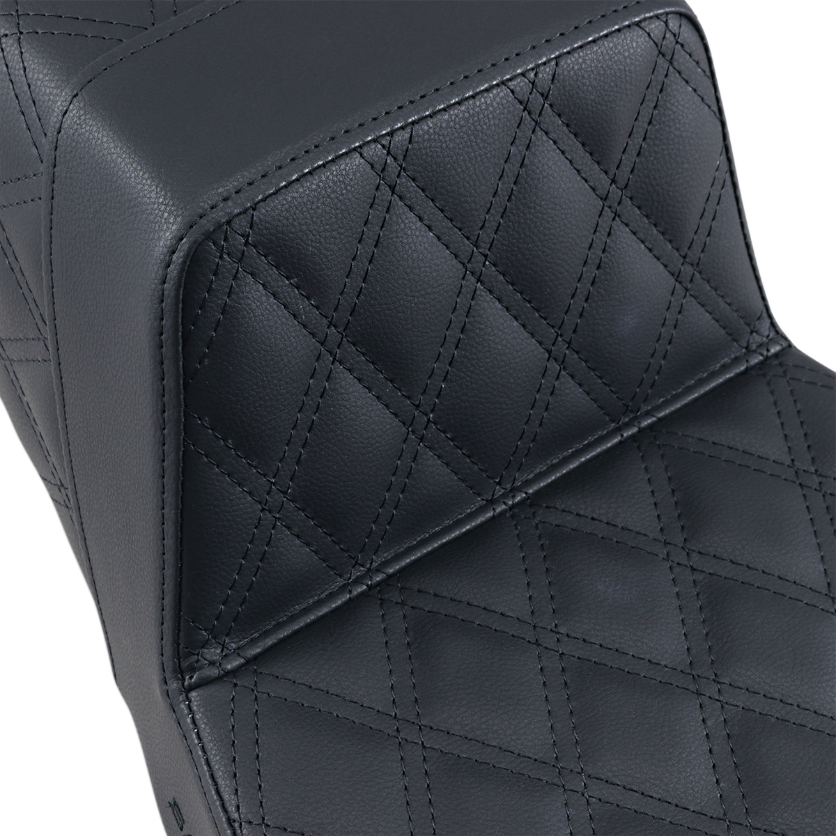 SADDLEMEN Step-Up Seat - Full Lattice Stitch - Black - FLHR/FLHX
