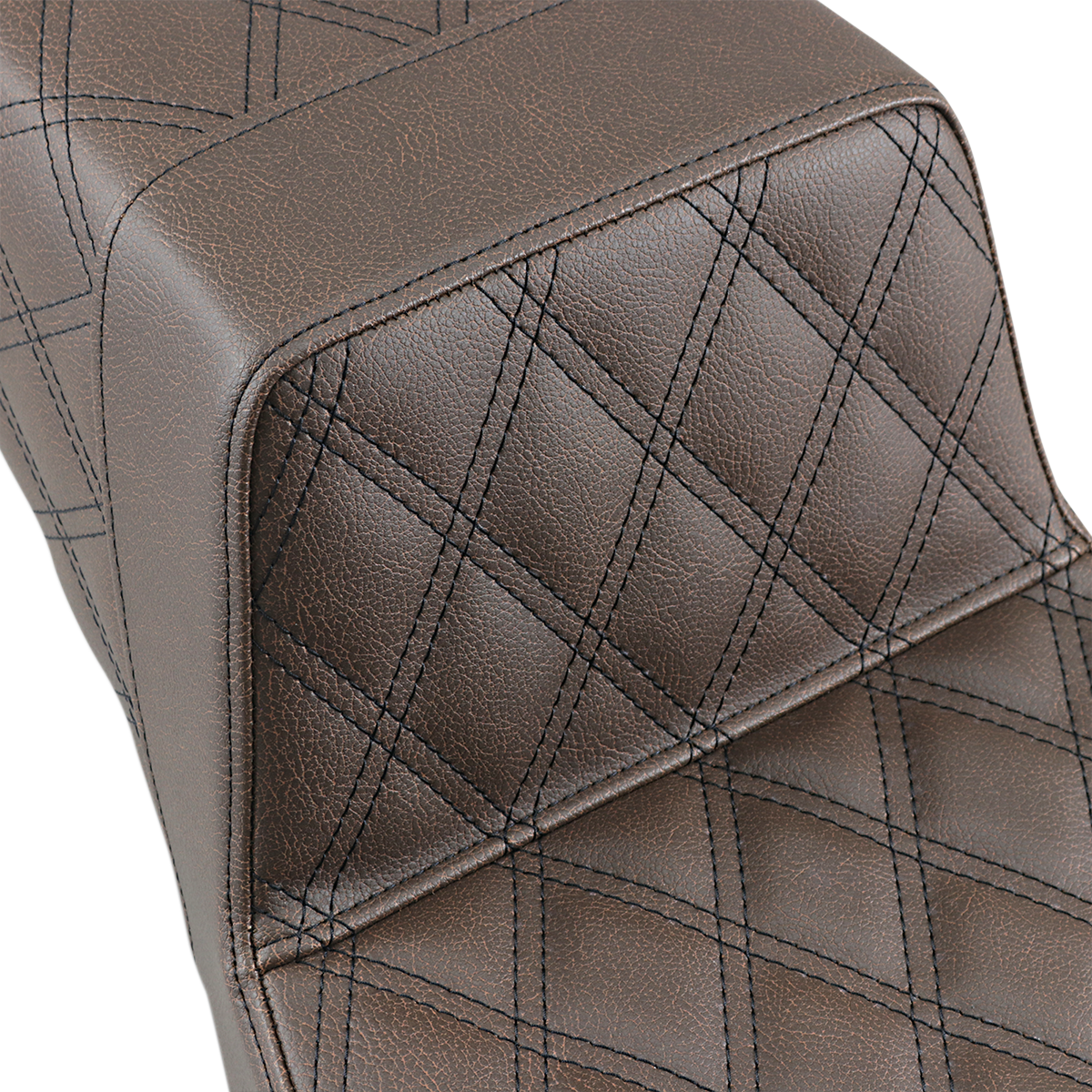 SADDLEMEN Step-Up Seat - Full Lattice Stitch - Brown