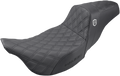 SADDLEMEN Pro Series SDC Performance Seat - w/o Backrest - Lattice Stitch - FL '08 -'23