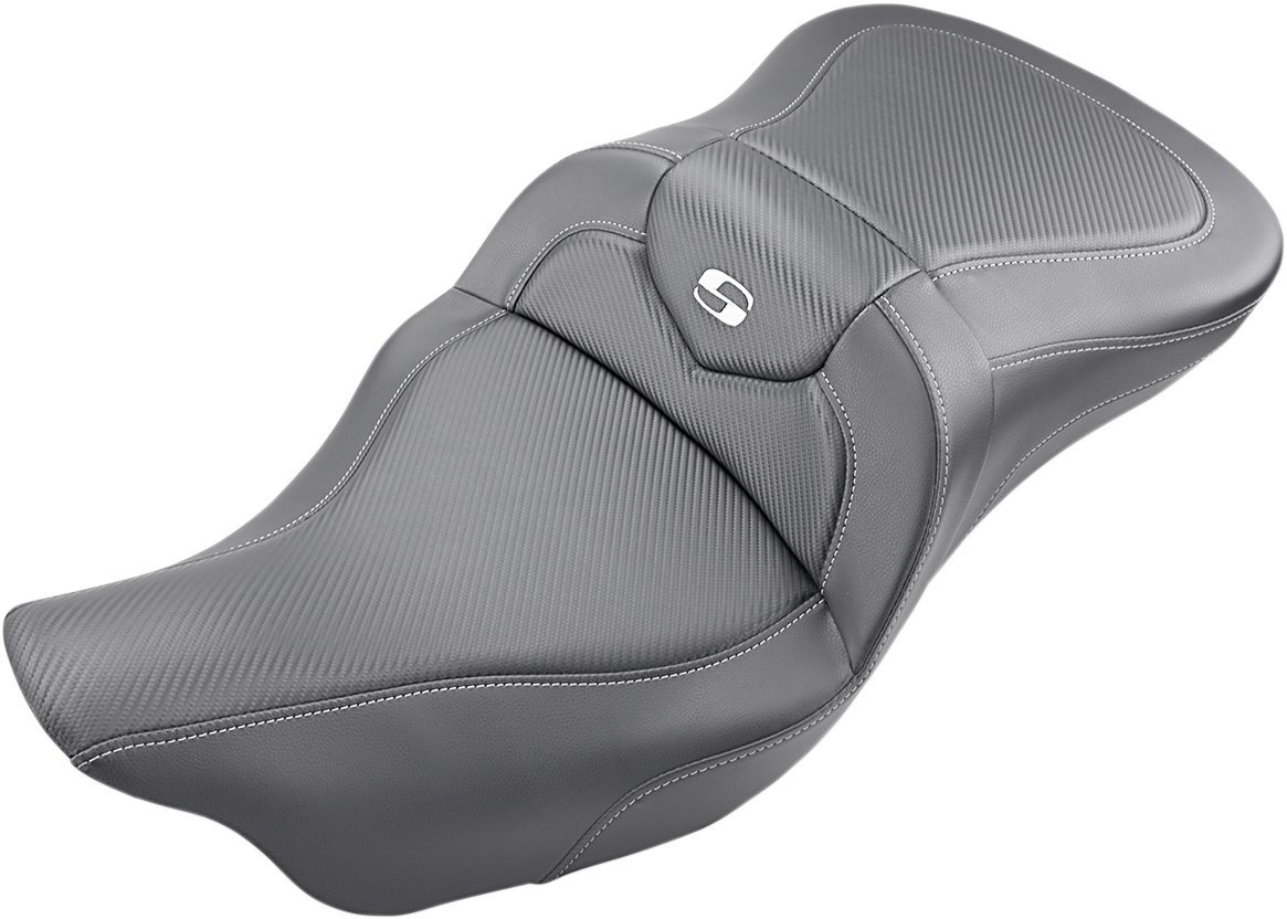SADDLEMEN Extended Reach Roadsofa™ Seat - Carbon Fiber - without Backrest - FL '08-'24