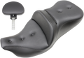 SADDLEMEN Roadsofa™ Seat - Pillow Top - with Backrest - Black - FLH/FLT '09-'24