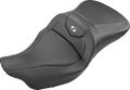 SADDLEMEN Roadsofa™ Seat - Carbon Fiber - without Backrest - Black - FL '09-'24