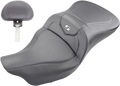 SADDLEMEN Roadsofa™ Seat - Carbon Fiber - with Backrest - Black - FL '09-'24