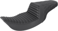 SADDLEMEN Step-Up Seat - Front Tuck-n-Roll/Rear Lattice Stitch - Black