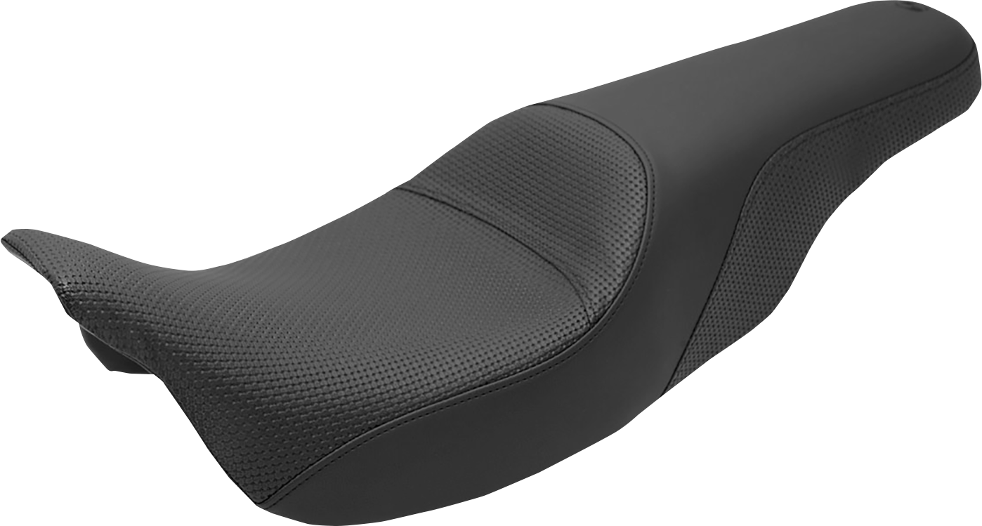 SADDLEMEN Profiler™ Basketweave Seat - Black - FLH/FLT '08-'20