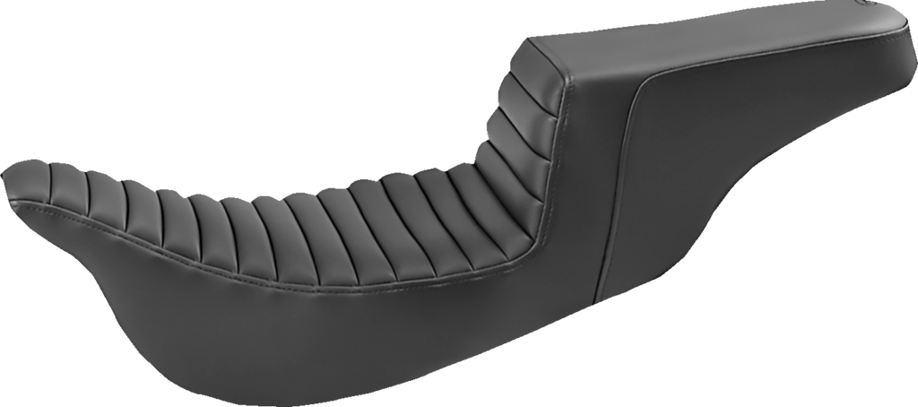 SADDLEMEN Step-Up Seat - Extended Reach - Tuck-n-Roll - Black - FL '08-'24
