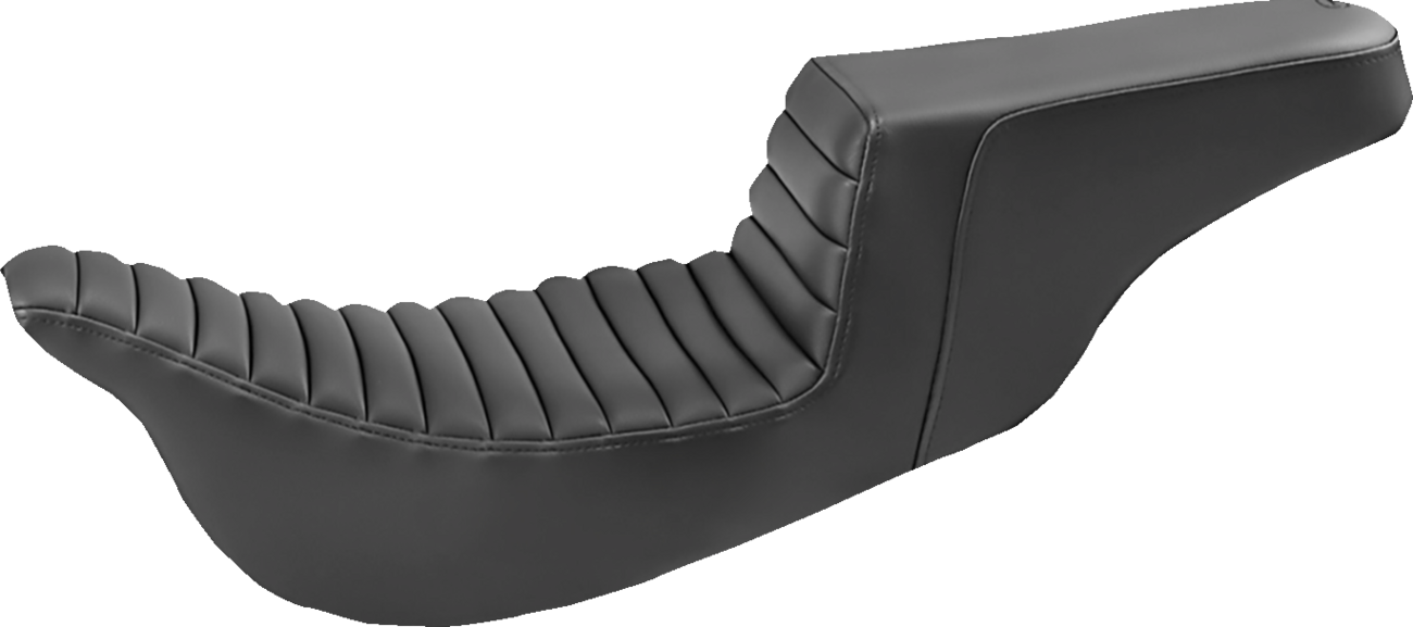 SADDLEMEN Step-Up Seat - Extended Reach - Tuck-n-Roll - Black - FL '08-'24