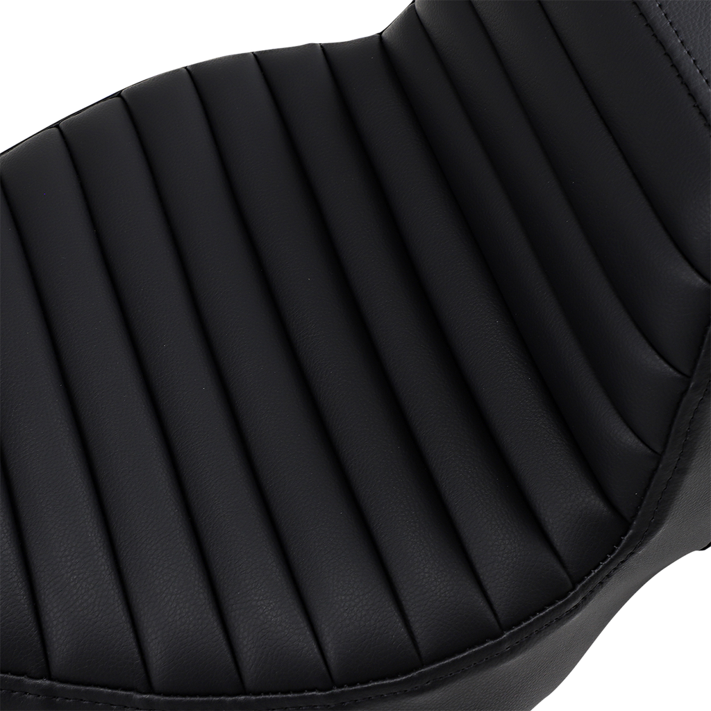 SADDLEMEN Step-Up Seat - Extended Reach - Tuck-n-Roll - Black - FL '08-'24
