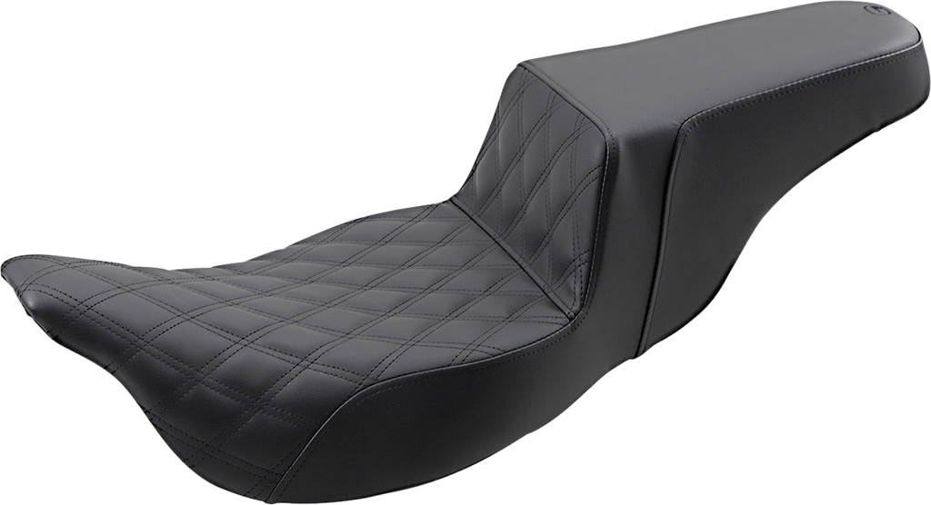 SADDLEMEN Step-Up Seat - Extended Reach - Front Lattice Stitch - FL '08-'24