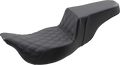 SADDLEMEN Step-Up Seat - Extended Reach - Front Lattice Stitch - FL '08-'24