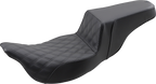 SADDLEMEN Step-Up Seat - Extended Reach - Front Lattice Stitch - FL '08-'24