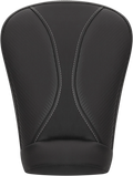 SADDLEMEN Dominator Pillion Pad - Extended Reach - Black w/ Gray Stitching - FL '08-'25