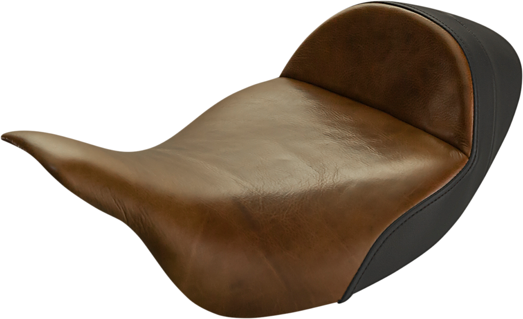 SADDLEMEN Lariat Solo Seat - Extended Reach - Distressed Brown - FL '08-'24