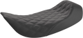 SADDLEMEN Renegade™ Solo Seat - Lattice Stitched - Black - FLH '97-'07