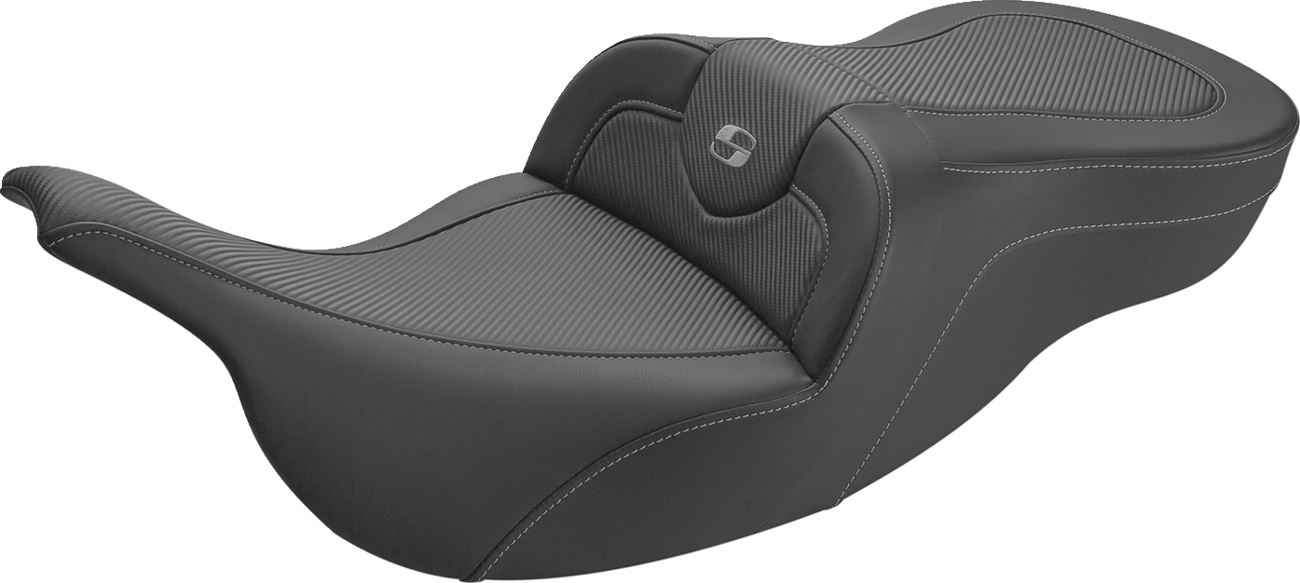 SADDLEMEN Roadsofa™ Seat - Carbon Fiber - without Backrest - '97-'07 FL