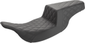 SADDLEMEN Step-Up Seat - Full Lattice Stitch - Black