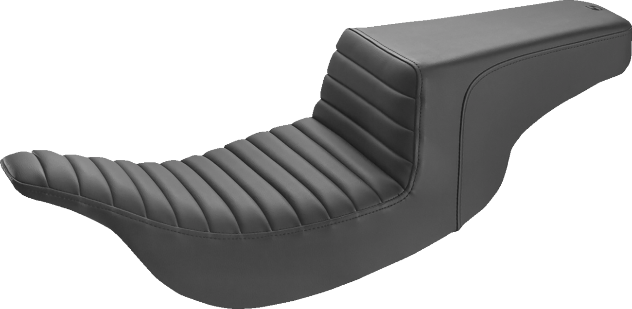 SADDLEMEN Step-Up Seat - Front Tuck-n-Roll - Black