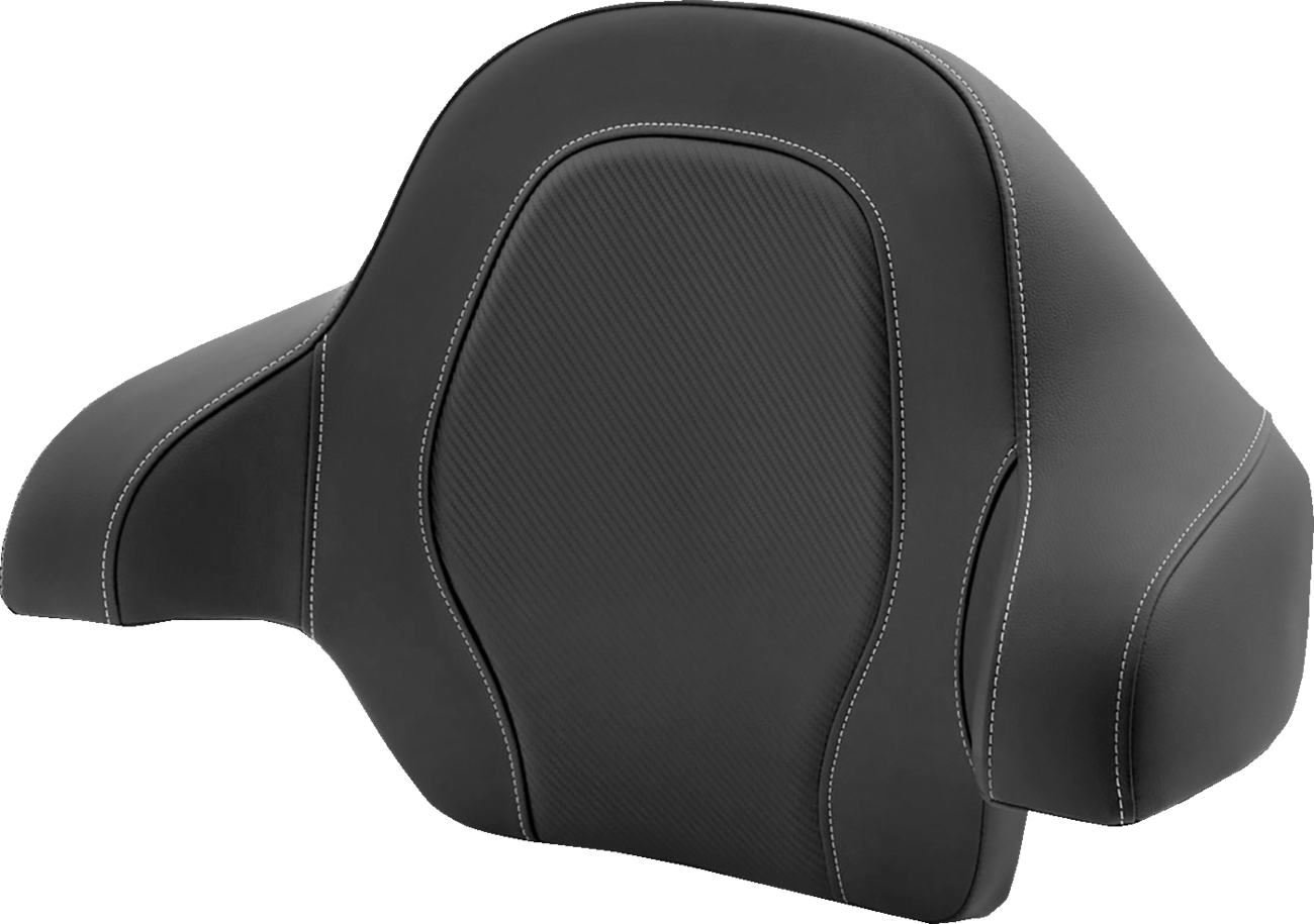SADDLEMEN Tour-Pak® Backrest Pad - RoadSofa - Black - Carbon Fiber - FL '14-'23