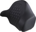 SADDLEMEN Tour-Pak® Backrest Pad - RoadSofa - Lattice Stitched Seat - Black - FL '14-'23