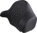 SADDLEMEN Tour-Pak® Backrest Pad - RoadSofa - Lattice Stitched Seat - Black - FL '14-'23