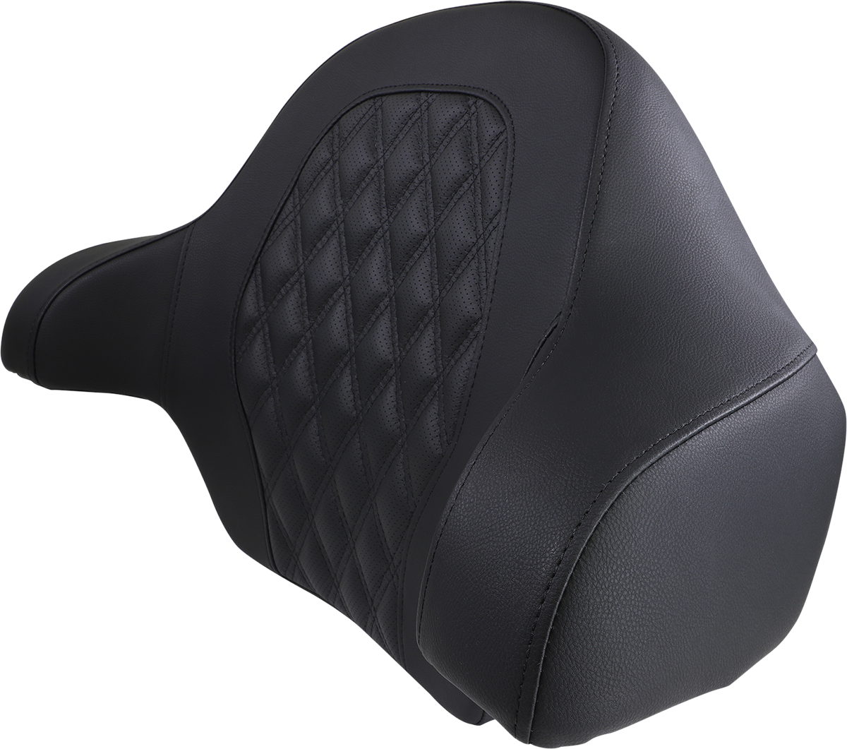 SADDLEMEN Tour-Pak® Backrest Pad - RoadSofa - Lattice Stitched Seat - Black - FL '14-'23