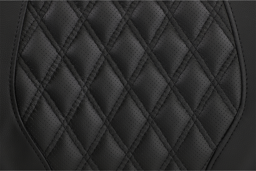 SADDLEMEN Tour-Pak® Backrest Pad - RoadSofa - Lattice Stitched Seat - Black - FL '14-'23