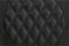 SADDLEMEN Tour-Pak® Backrest Pad - RoadSofa - Lattice Stitched Seat - Black - FL '14-'23