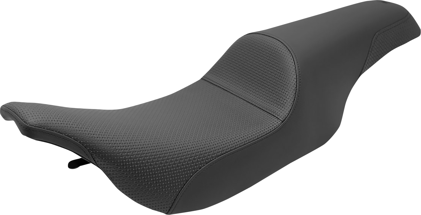 SADDLEMEN Profiler™ Basketweave Seat - Black - FLH/FLT '97-'07