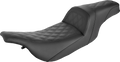 SADDLEMEN Slim Seat - Black - Lattice Stitch - '99-'07 FLHT/FLTR
