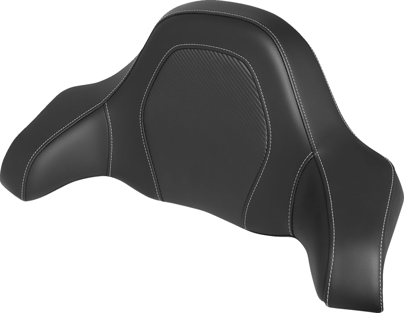 SADDLEMEN Tour-Pak® Backrest Pad Cover - RoadSofa™ Seat - Carbon Fiber - FLH/FLT '90-'13