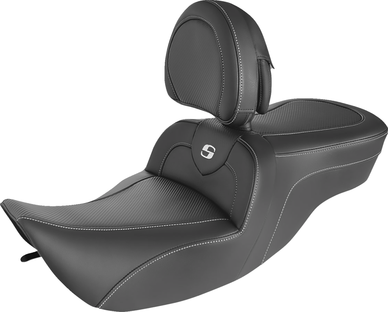 SADDLEMEN Roadsofa™ Seat - Carbon Fiber - with Backrest