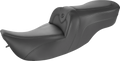 SADDLEMEN RoadSofa™ Seat - without Backrest - Black w/ Black Stitching - FLH/FLT '97-'07