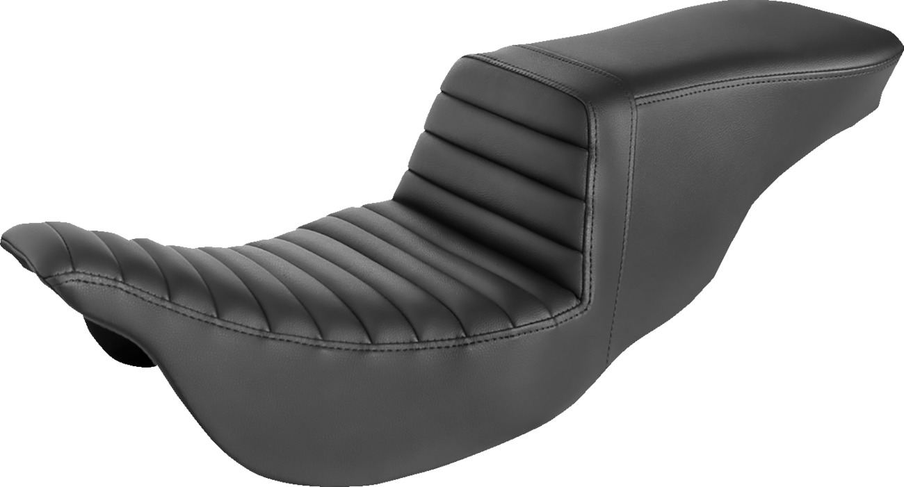 SADDLEMEN Tour Step-Up Seat - Tuck-n-Roll - Black - FL '08-'24