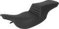 SADDLEMEN Tour Step-Up Seat -Tuck-n-Roll - Black - FL '97-'07