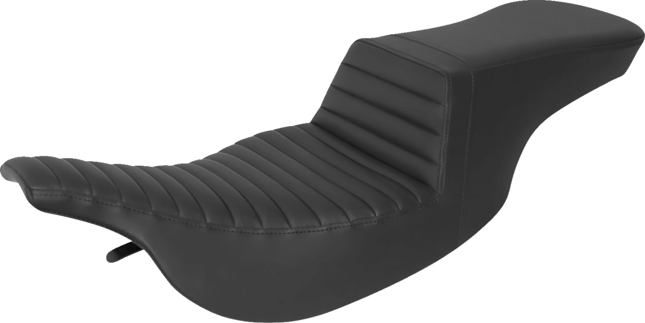 SADDLEMEN Tour Step-Up Seat -Tuck-n-Roll - Black - FL '97-'07