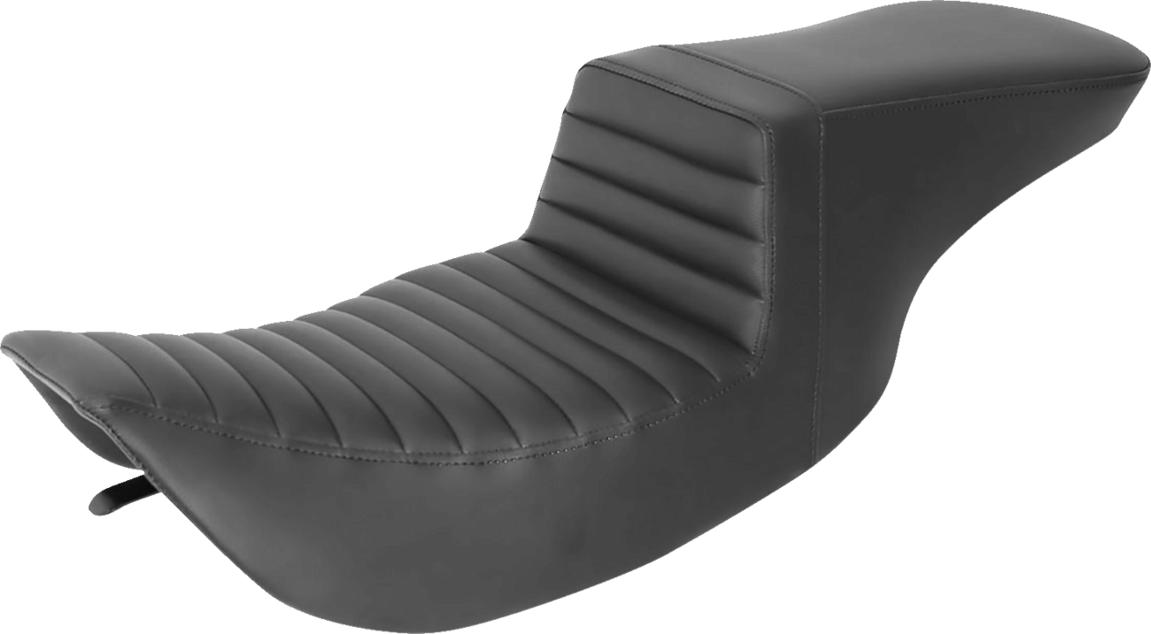 SADDLEMEN Tour Step-Up Seat - Front Tuck-n-Roll - Black - FL '97-'07