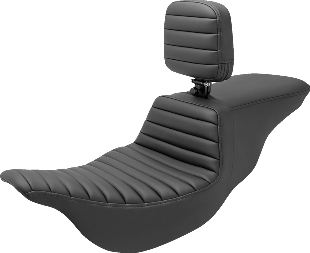 SADDLEMEN Tour Step-Up Seat - Rider Backrest - Tuck-n-Roll - FL '08-'24