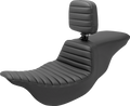 SADDLEMEN Tour Step-Up Seat - Rider Backrest - Tuck-n-Roll - FL '08-'24