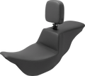 SADDLEMEN Tour Step-Up Seat - Rider Backrest - Plain - FL '08-'24