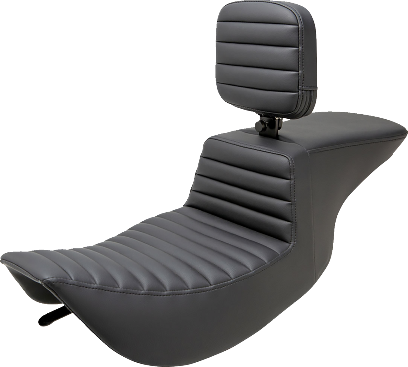 SADDLEMEN Tour Step-Up Seat - Rider Backrest - Tuck-n-Roll - FLHR/FLHX '97-'07