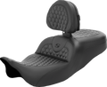 SADDLEMEN RoadSofa™ Seat - Honeycomb - with Backrest - FL '08-'24