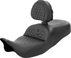 SADDLEMEN RoadSofa™ Seat - Honeycomb - with Backrest - FL '08-'24