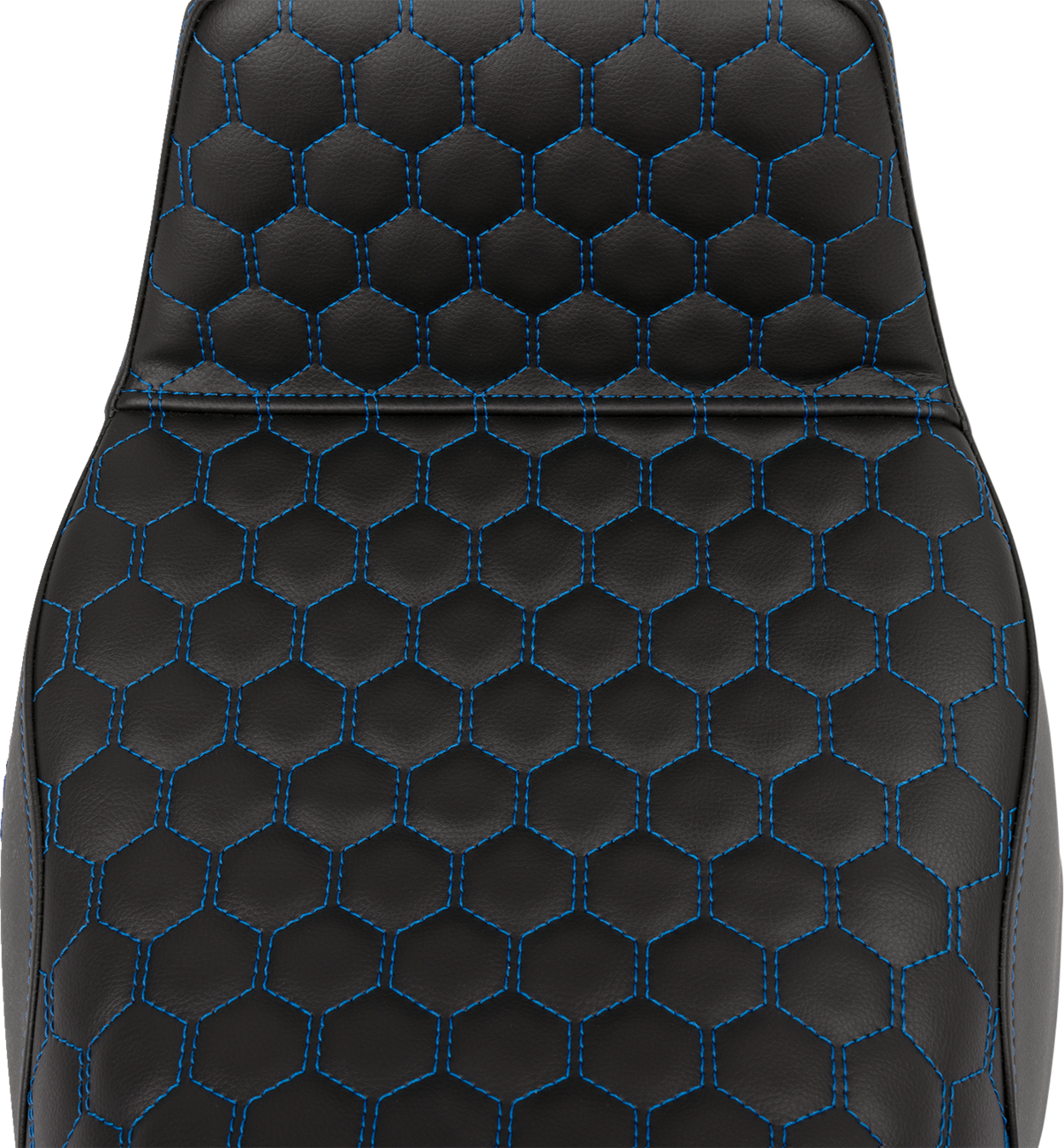 SADDLEMEN Step-Up Seat - Honeycomb - Extended Reach - Blue Stitching - FL '08-'23