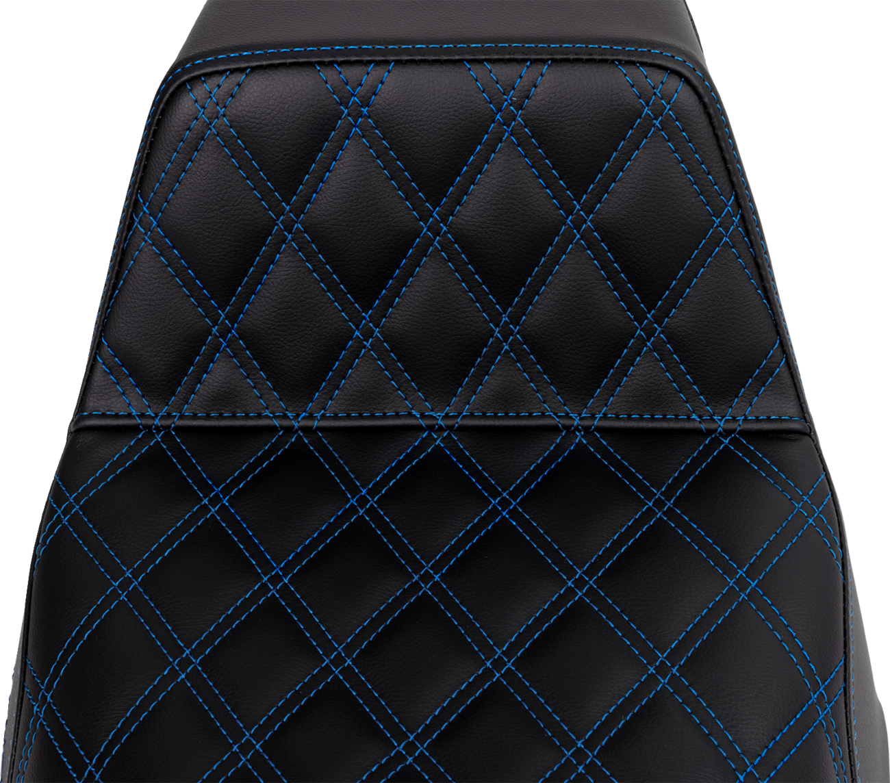SADDLEMEN Step-Up Seat - Front Lattice Stitch - Blue Stitch - FLH/FLT '08-'23