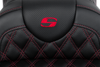 SADDLEMEN Roadsofa™ Seat - with Backrest - Red Stitch - FL '08-'23