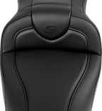 SADDLEMEN Roadsofa™ Seat - without Backrest - Carbon Fiber - Black Stitch - 'FL '08-'19