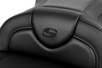 SADDLEMEN Roadsofa™ Seat - without Backrest - Carbon Fiber - Black Stitch - 'FL '08-'19